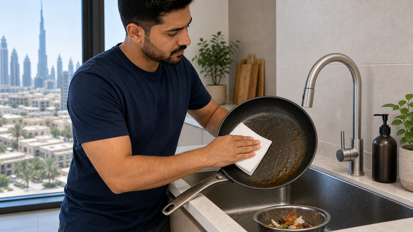 Kitchen drain clog prevention Dubai 2026
