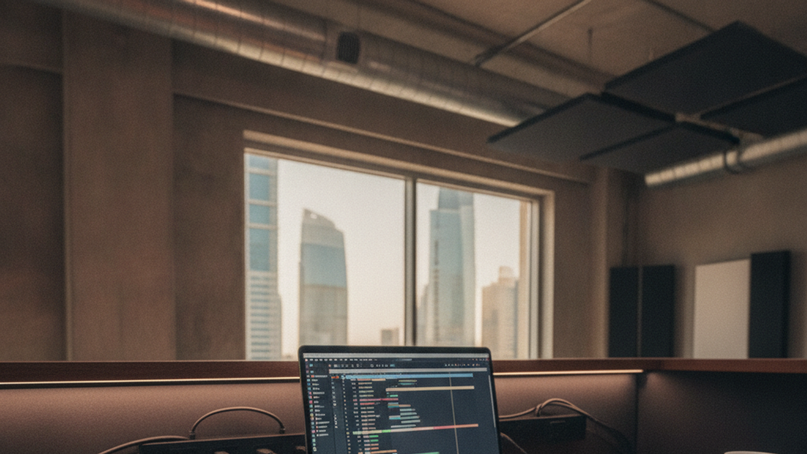 video editor arranging event reels timeline in Dubai workspace