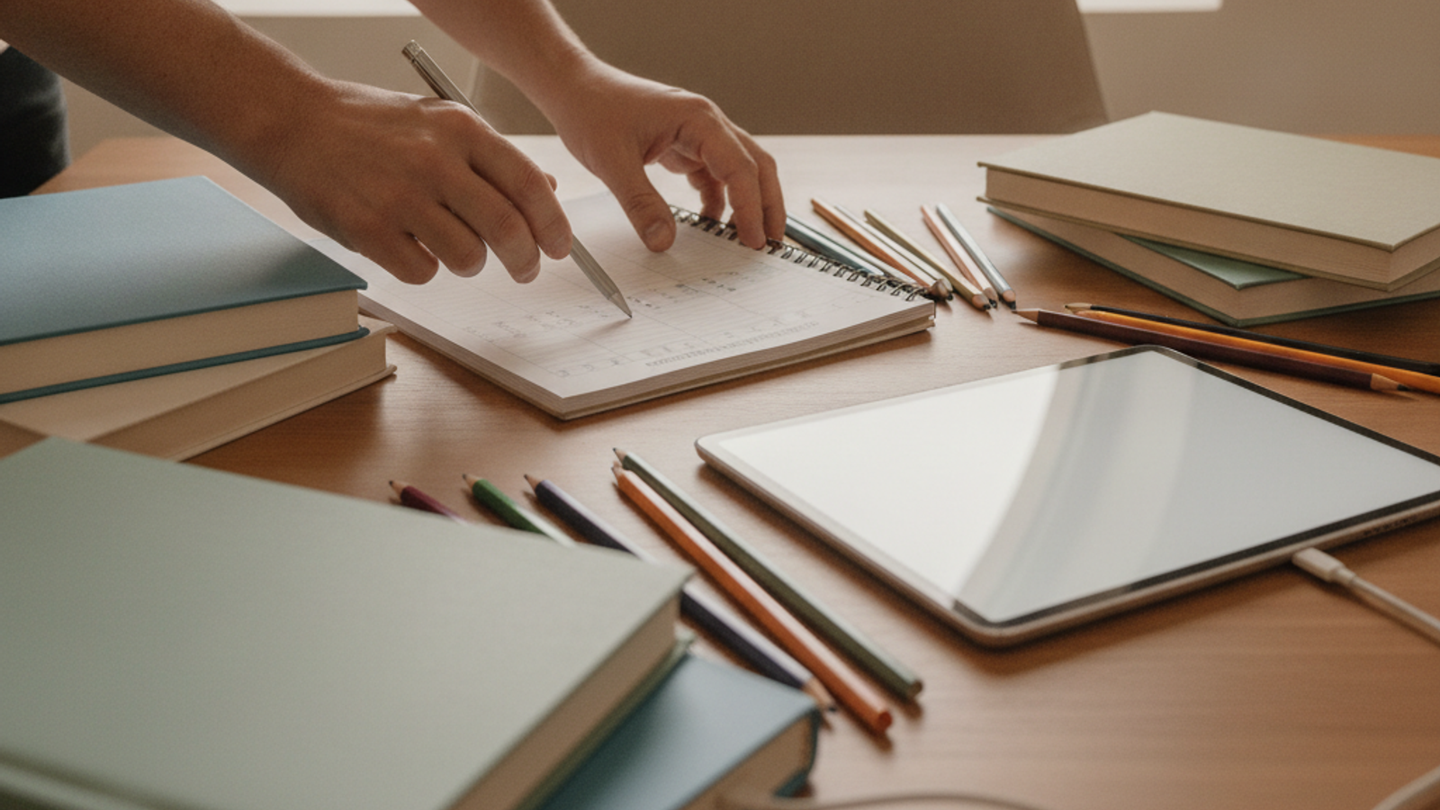 tutor organising homework tasks for a Dubai student