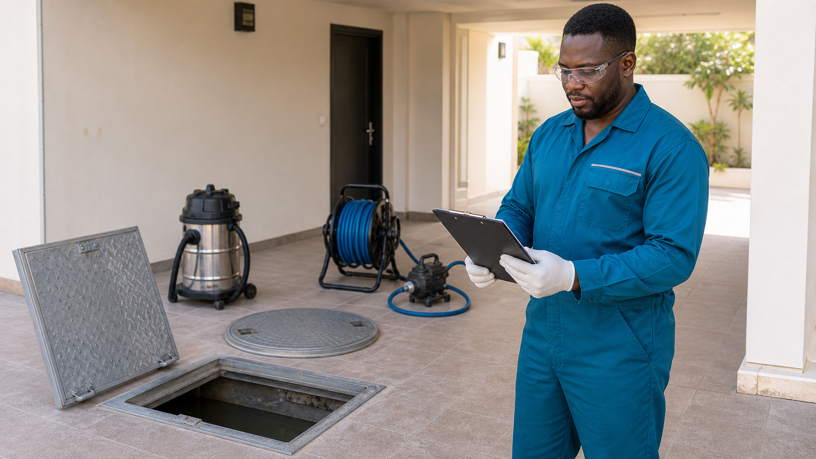 Water tank cleaning quote checklist for access disinfection and photos
